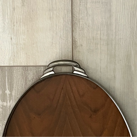 Vintage Royal Holland Teak
Wood Oval Tray Pewter Frame Rim 16.75" MCM
1950's - Picture 13 of 14
